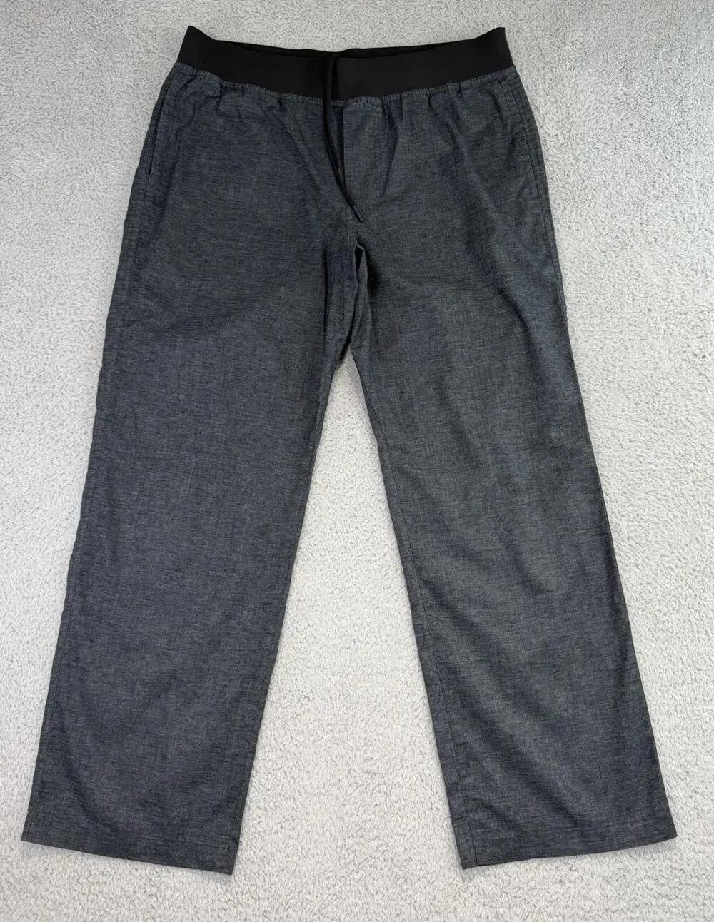 Prana Vaha Hemp Blend Straight Mens Size Large Blue Leg Pants